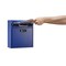 Adiroffice Medium Steel Drop Box Wall-Mount Mailbox with  Dual Key and Combination Lock, Blue ADI631-05-BLU-KC-MK - alternate 3